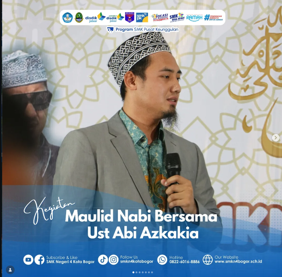 Peringatan Maulid Nabi Muhammad SAW di SMK Negeri 4 Bogor